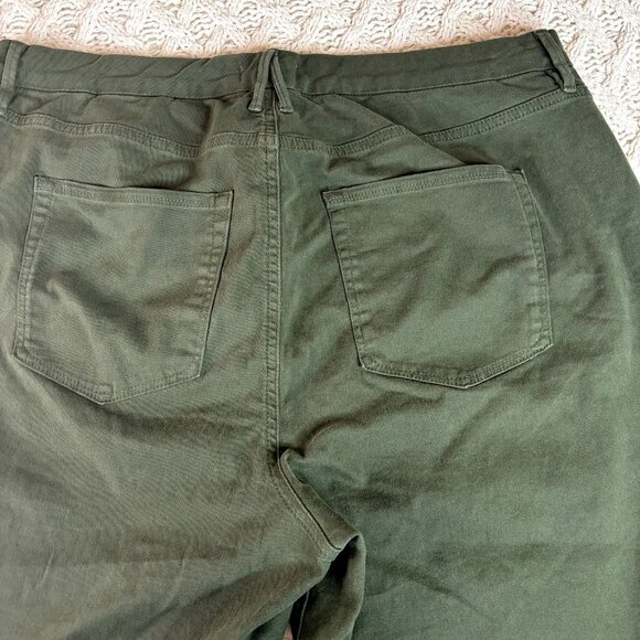Good American Good Classic Ankle High-Rise Stretchy Pants Jeans Green Size 18 - Picture 8 of 9